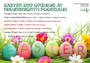 We are closed Saturday-Monday over the Easter bank holiday weekend.